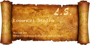 Losonczi Stella névjegykártya