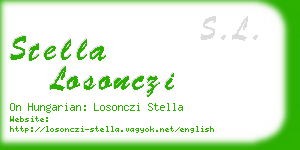 stella losonczi business card
